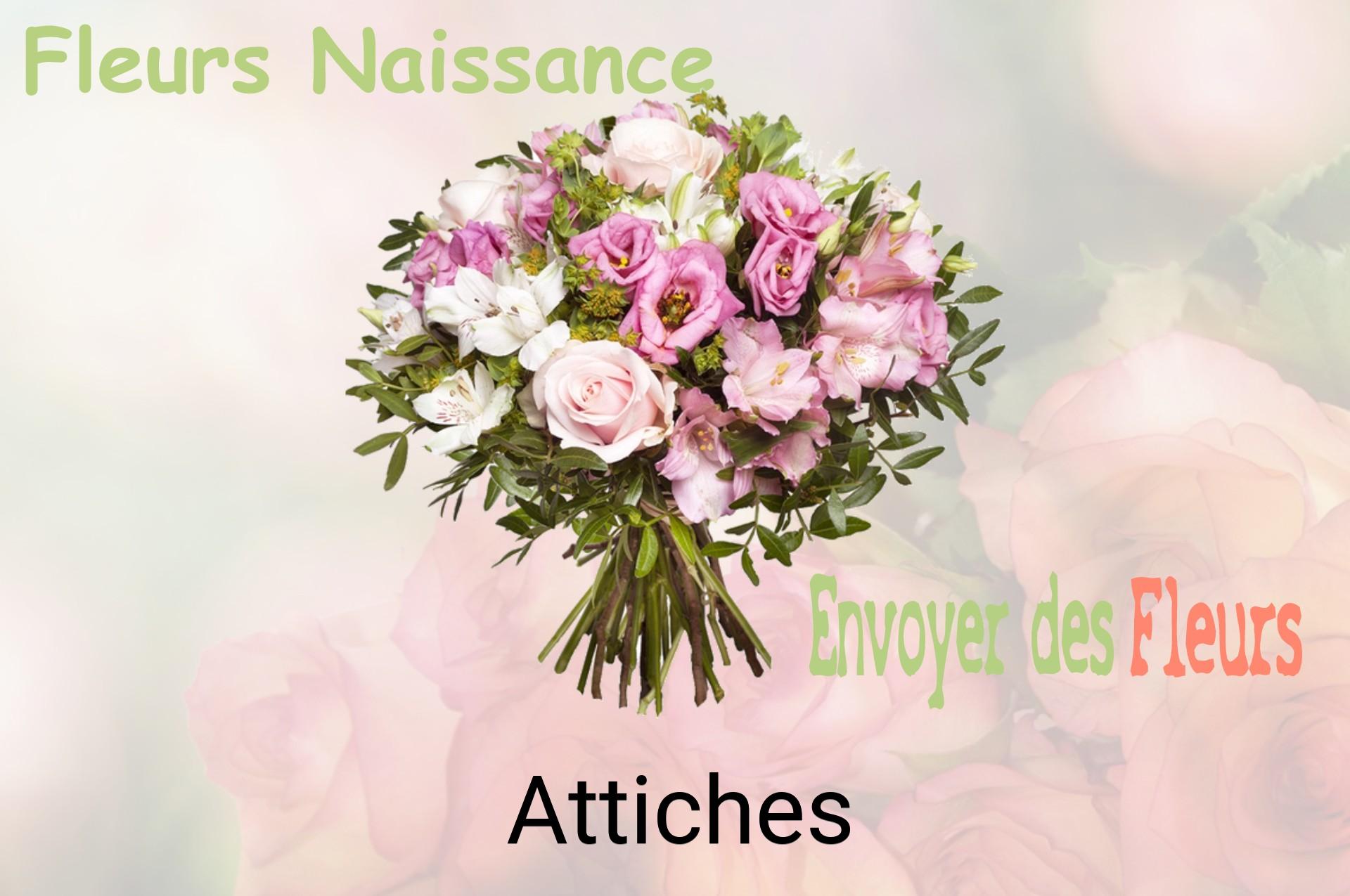 Bouquet de fleurs de naissance livré à Attiches